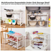 2-tier Expandable Under Sink Organization Shelf